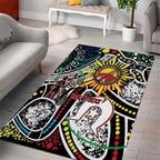 NAIDOC 50 Years of Deadly Personalised Area Rug Aboriginal Dot Art