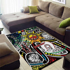 NAIDOC 50 Years of Deadly Personalised Area Rug Aboriginal Dot Art