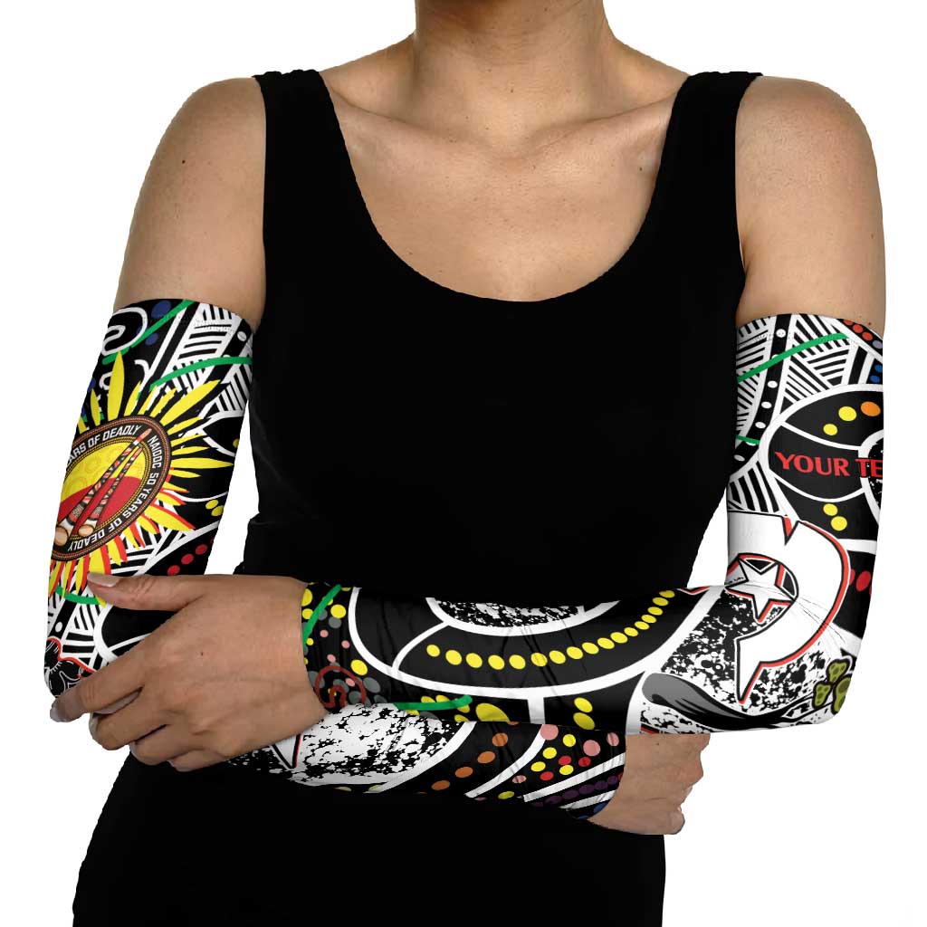 NAIDOC 50 Years of Deadly Personalised Arm Sleeves Aboriginal Dot Art