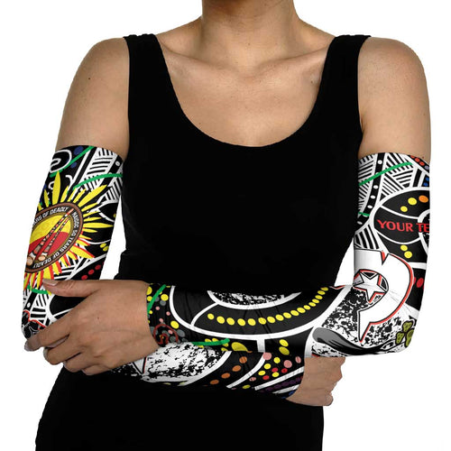NAIDOC 50 Years of Deadly Personalised Arm Sleeves Aboriginal Dot Art