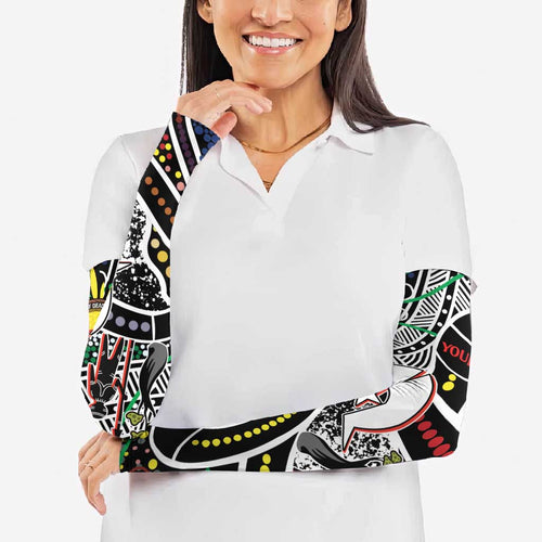 NAIDOC 50 Years of Deadly Personalised Arm Sleeves Aboriginal Dot Art