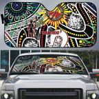 NAIDOC 50 Years of Deadly Personalised Auto Sun Shade Aboriginal Dot Art