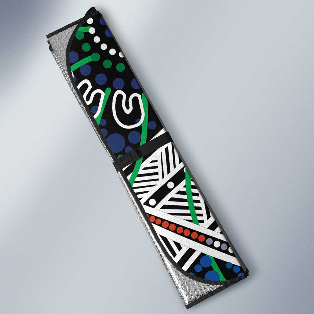 NAIDOC 50 Years of Deadly Personalised Auto Sun Shade Aboriginal Dot Art