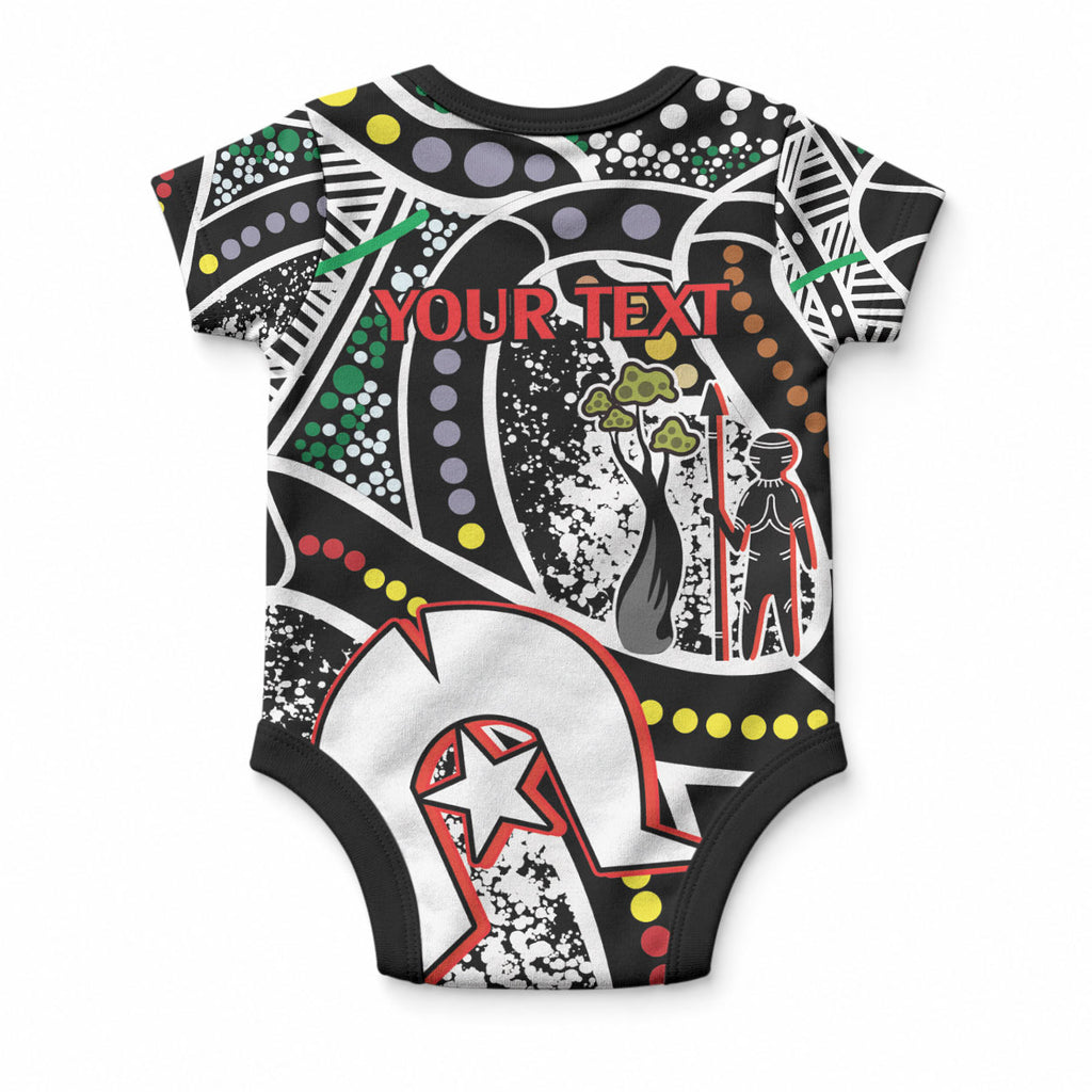 NAIDOC 50 Years of Deadly Personalised Baby Onesie Aboriginal Dot Art