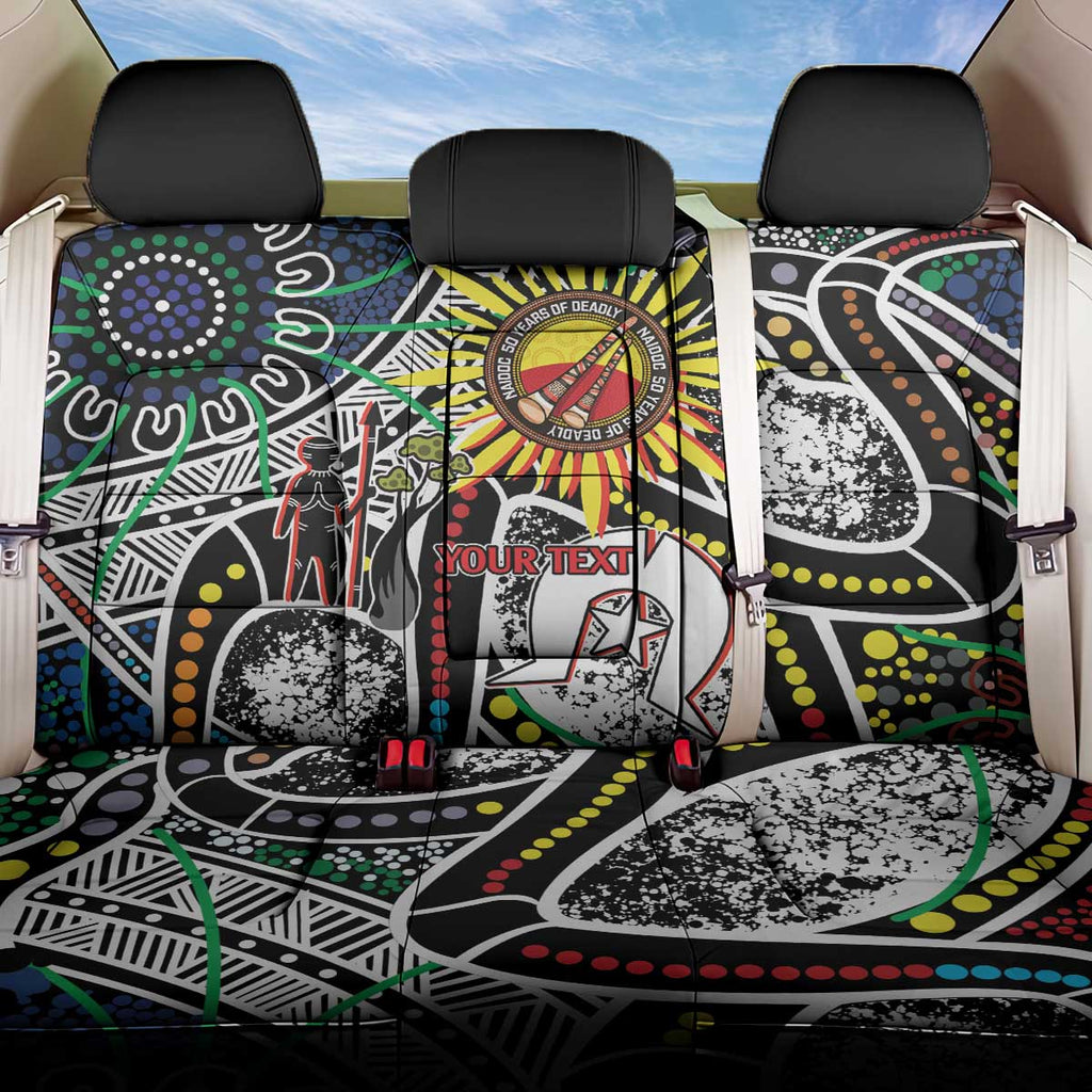 NAIDOC 50 Years of Deadly Personalised Back Car Seat Cover Aboriginal Dot Art