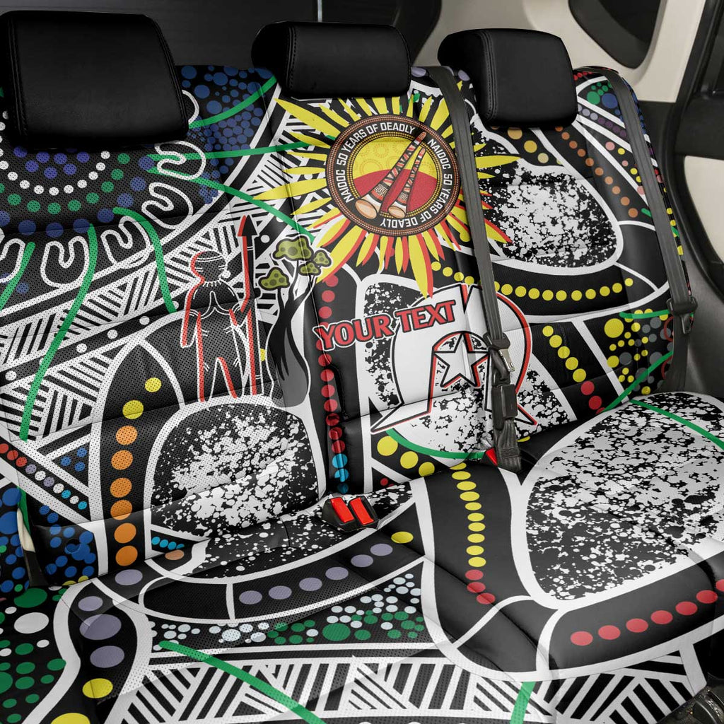 NAIDOC 50 Years of Deadly Personalised Back Car Seat Cover Aboriginal Dot Art