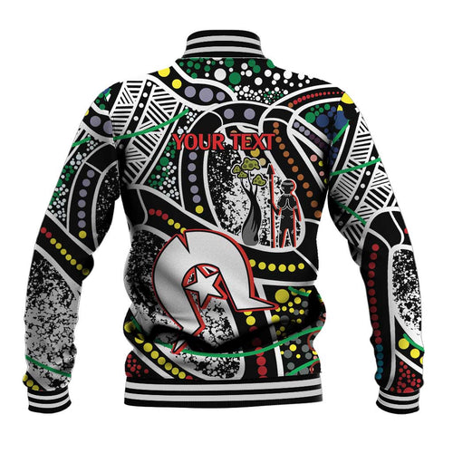 NAIDOC 50 Years of Deadly Personalised Baseball Jacket Aboriginal Dot Art