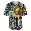 NAIDOC 50 Years of Deadly Personalised Baseball Jersey Aboriginal Dot Art