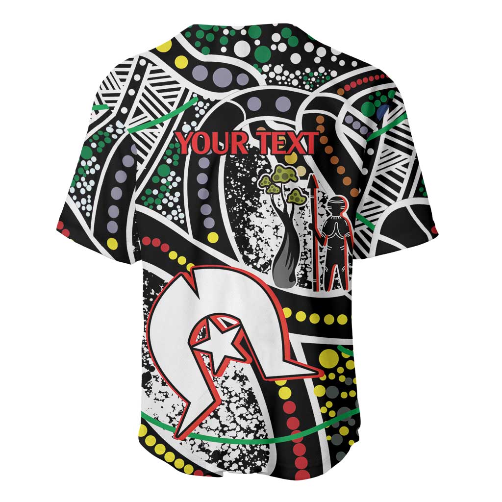 NAIDOC 50 Years of Deadly Personalised Baseball Jersey Aboriginal Dot Art
