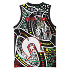 NAIDOC 50 Years of Deadly Personalised Basketball Jersey Aboriginal Dot Art