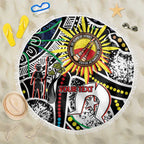 NAIDOC 50 Years of Deadly Personalised Beach Blanket Aboriginal Dot Art