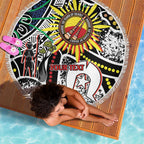 NAIDOC 50 Years of Deadly Personalised Beach Blanket Aboriginal Dot Art