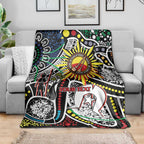 NAIDOC 50 Years of Deadly Personalised Blanket Aboriginal Dot Art