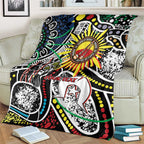 NAIDOC 50 Years of Deadly Personalised Blanket Aboriginal Dot Art