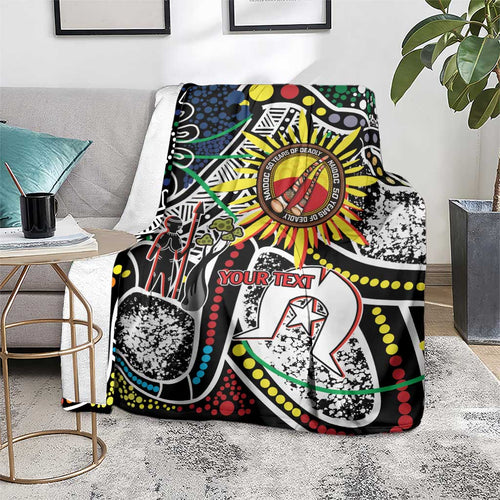 NAIDOC 50 Years of Deadly Personalised Blanket Aboriginal Dot Art