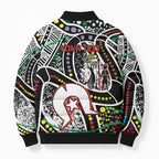 NAIDOC 50 Years of Deadly Personalised Bomber Puffer Jacket Aboriginal Dot Art