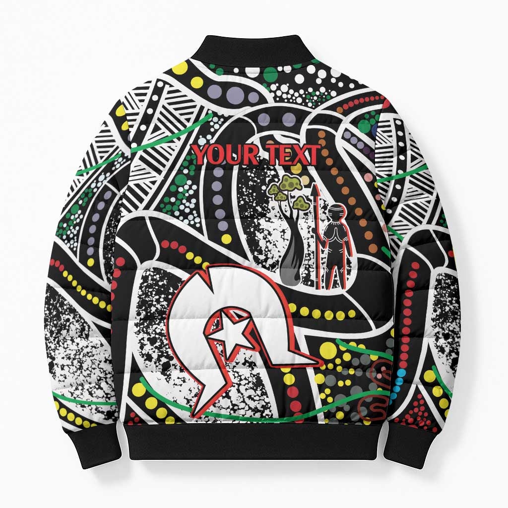 NAIDOC 50 Years of Deadly Personalised Bomber Puffer Jacket Aboriginal Dot Art