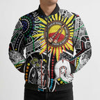 NAIDOC 50 Years of Deadly Personalised Bomber Puffer Jacket Aboriginal Dot Art
