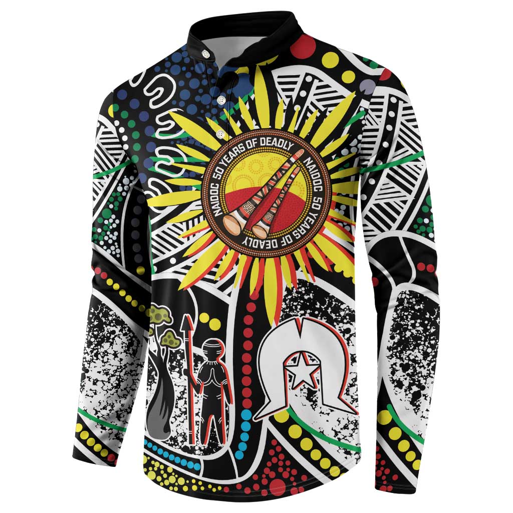 NAIDOC 50 Years of Deadly Personalised Button Sweatshirt Aboriginal Dot Art