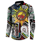 NAIDOC 50 Years of Deadly Personalised Button Sweatshirt Aboriginal Dot Art