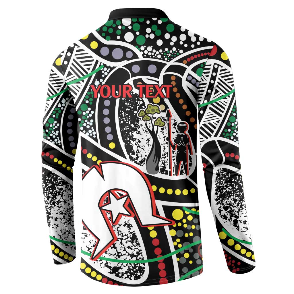 NAIDOC 50 Years of Deadly Personalised Button Sweatshirt Aboriginal Dot Art