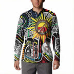 NAIDOC 50 Years of Deadly Personalised Button Sweatshirt Aboriginal Dot Art