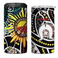 NAIDOC 50 Years of Deadly Personalised 4 in 1 Can Cooler Tumbler Aboriginal Dot Art