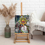 NAIDOC 50 Years of Deadly Personalised Canvas Wall Art Aboriginal Dot Art