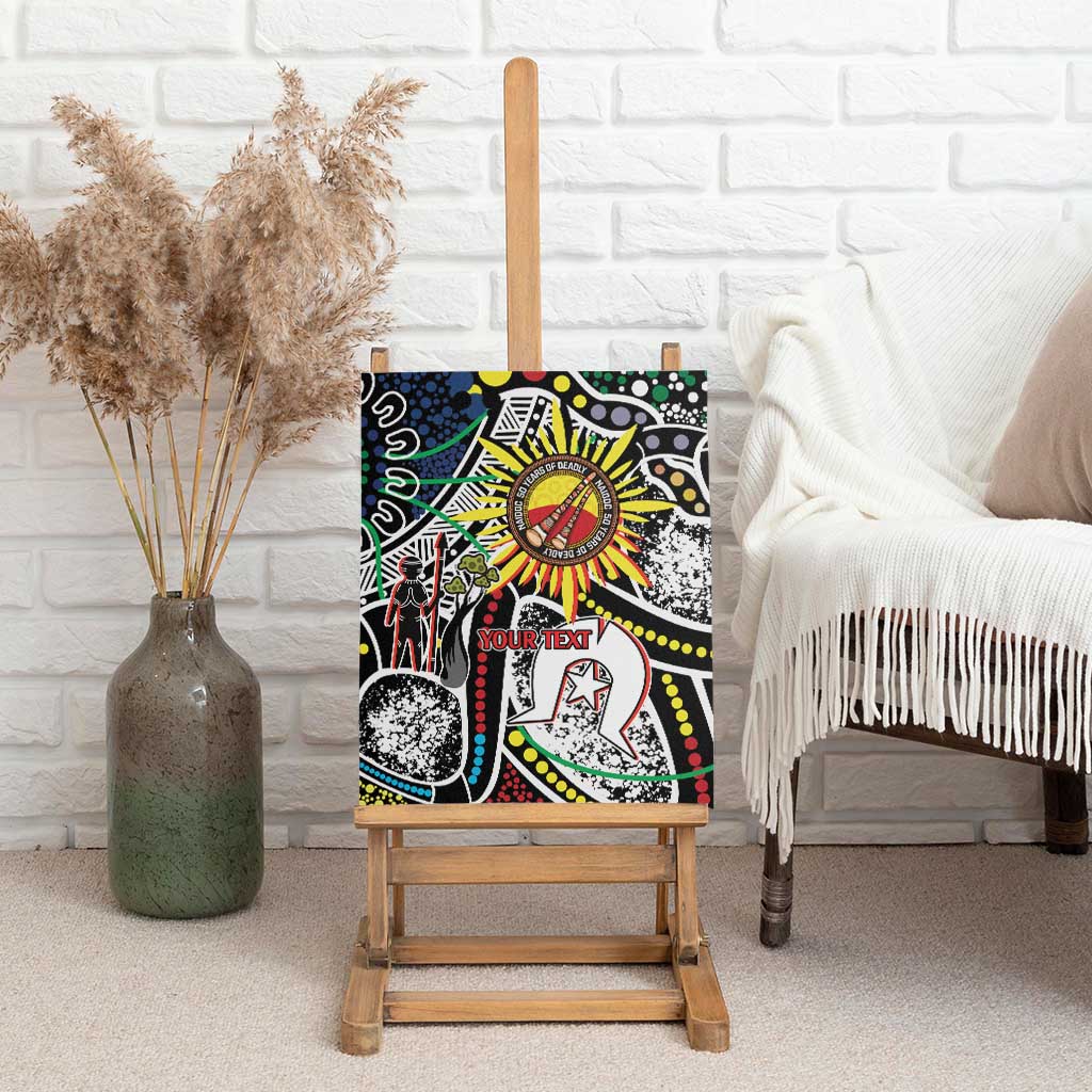NAIDOC 50 Years of Deadly Personalised Canvas Wall Art Aboriginal Dot Art