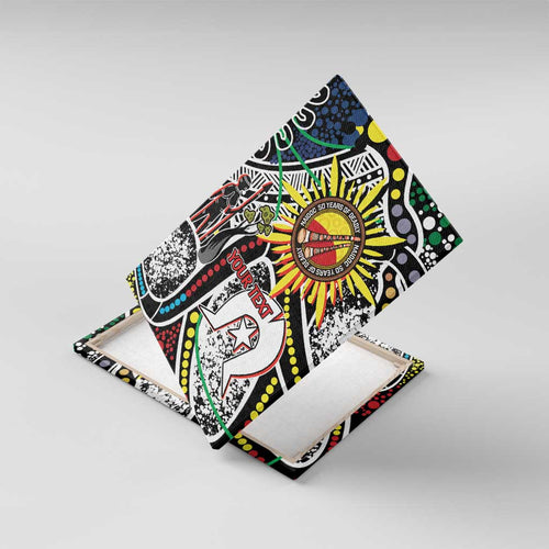 NAIDOC 50 Years of Deadly Personalised Canvas Wall Art Aboriginal Dot Art