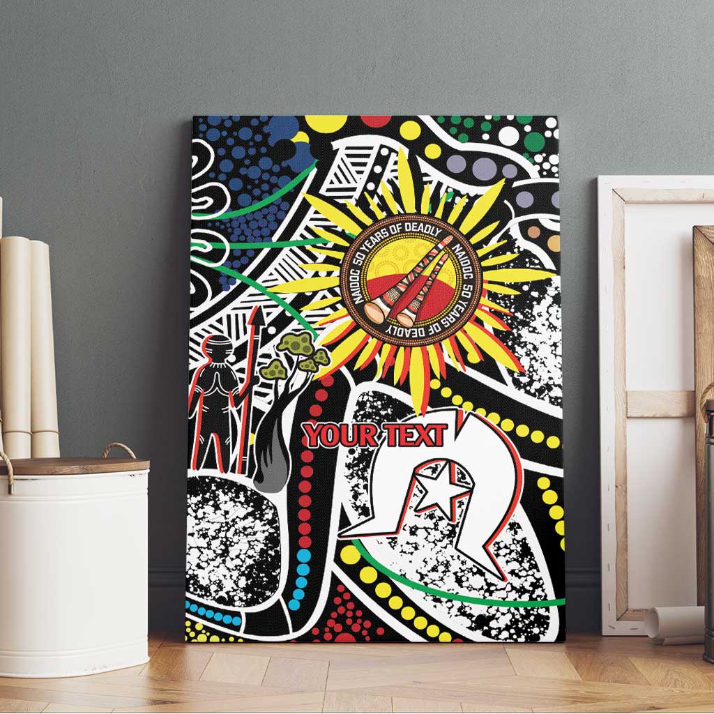 NAIDOC 50 Years of Deadly Personalised Canvas Wall Art Aboriginal Dot Art