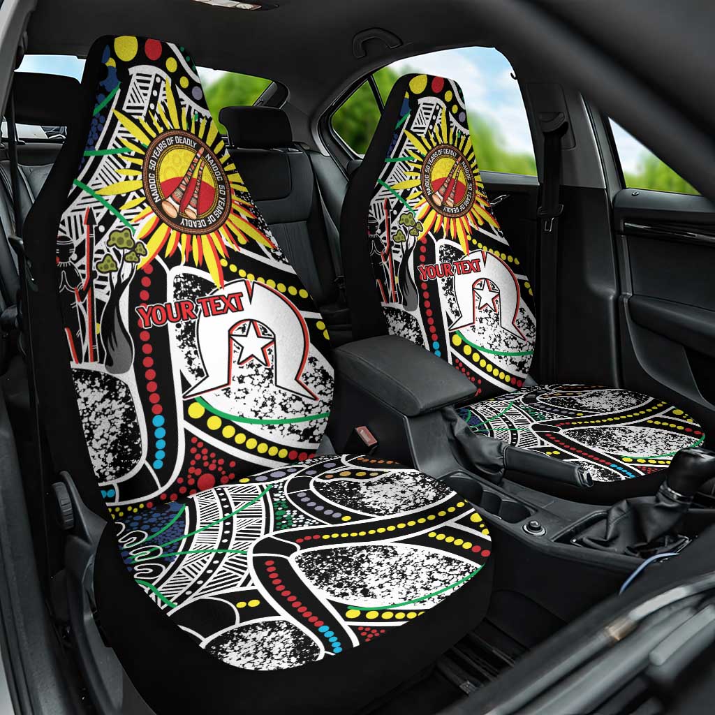 NAIDOC 50 Years of Deadly Personalised Car Seat Cover Aboriginal Dot Art