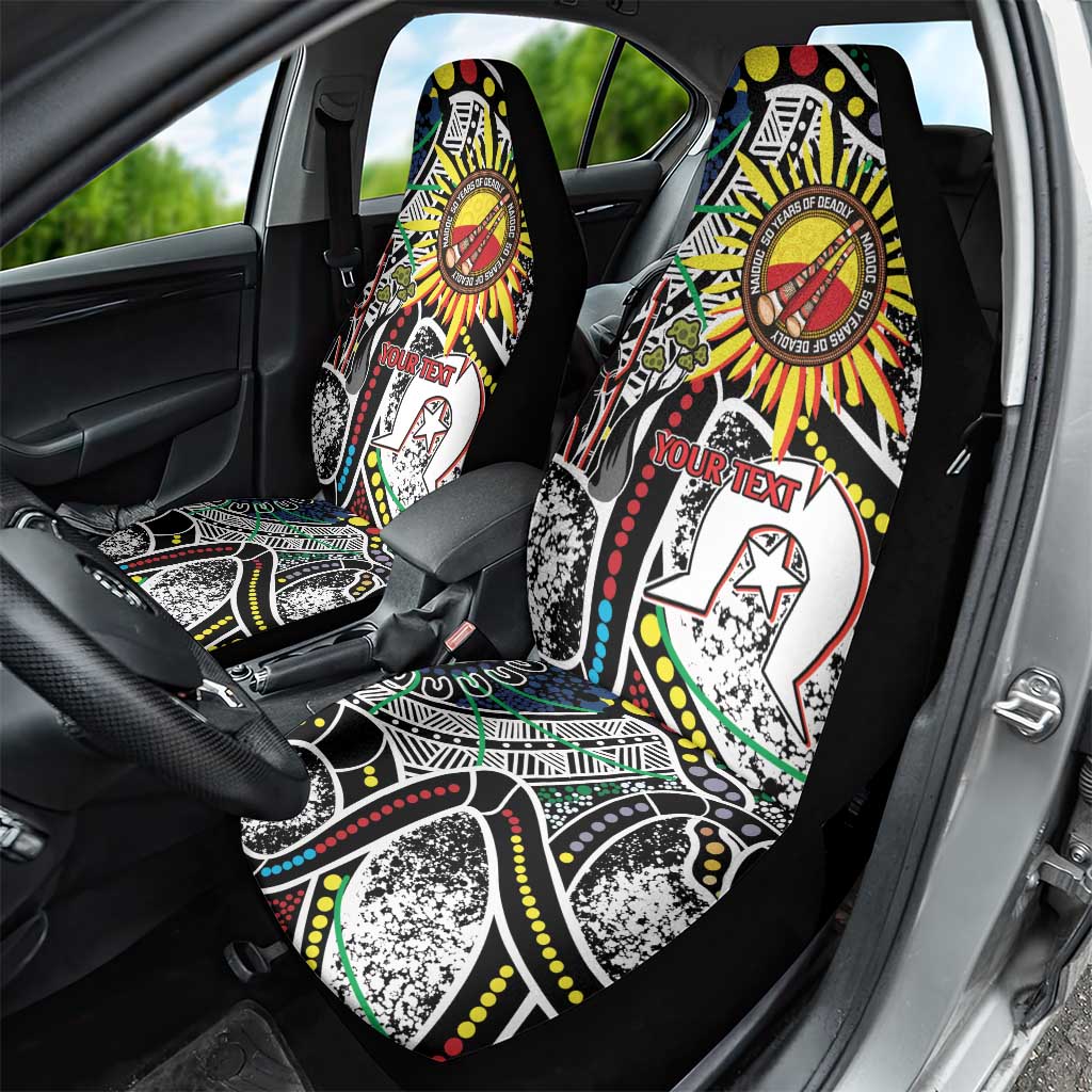 NAIDOC 50 Years of Deadly Personalised Car Seat Cover Aboriginal Dot Art