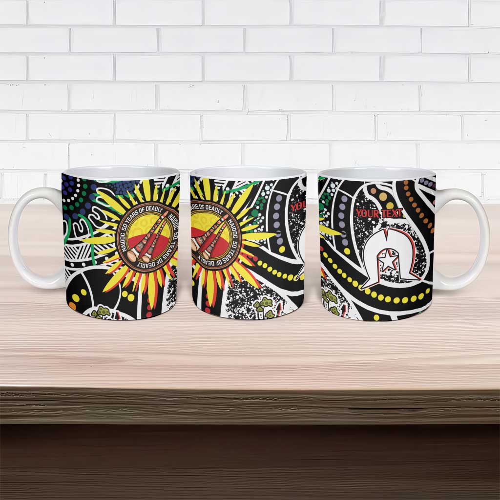 NAIDOC 50 Years of Deadly Personalised Ceramic Mug Aboriginal Dot Art