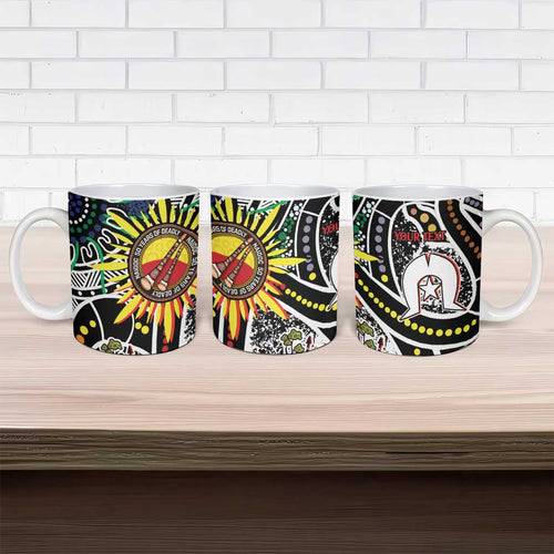 NAIDOC 50 Years of Deadly Personalised Ceramic Mug Aboriginal Dot Art