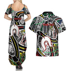 NAIDOC 50 Years of Deadly Personalised Couples Matching Summer Maxi Dress and Hawaiian Shirt Aboriginal Dot Art