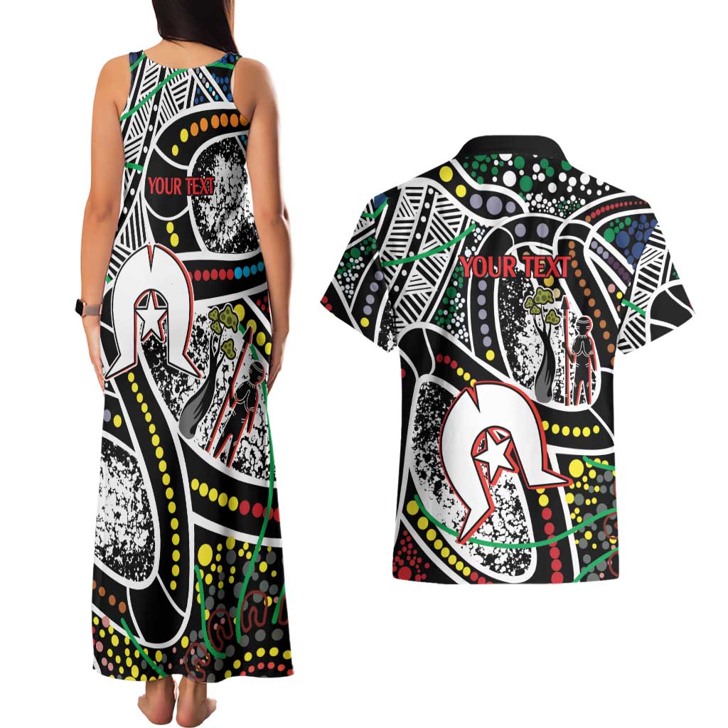 NAIDOC 50 Years of Deadly Personalised Couples Matching Tank Maxi Dress and Hawaiian Shirt Aboriginal Dot Art