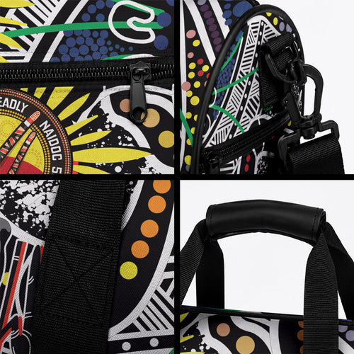 NAIDOC 50 Years of Deadly Personalised Duffle Bag Aboriginal Dot Art