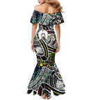 NAIDOC 50 Years of Deadly Personalised Family Matching Mermaid Dress and Hawaiian Shirt Aboriginal Dot Art