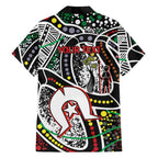 NAIDOC 50 Years of Deadly Personalised Family Matching Summer Maxi Dress and Hawaiian Shirt Aboriginal Dot Art
