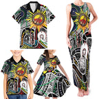 NAIDOC 50 Years of Deadly Personalised Family Matching Tank Maxi Dress and Hawaiian Shirt Aboriginal Dot Art