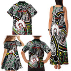 NAIDOC 50 Years of Deadly Personalised Family Matching Tank Maxi Dress and Hawaiian Shirt Aboriginal Dot Art