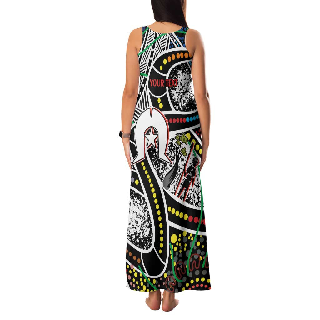 NAIDOC 50 Years of Deadly Personalised Family Matching Tank Maxi Dress and Hawaiian Shirt Aboriginal Dot Art