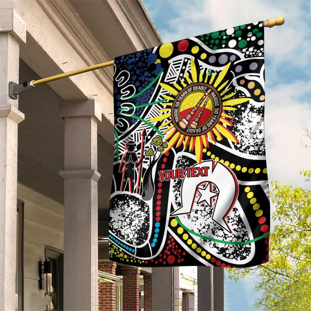 NAIDOC 50 Years of Deadly Personalised Garden Flag Aboriginal Dot Art