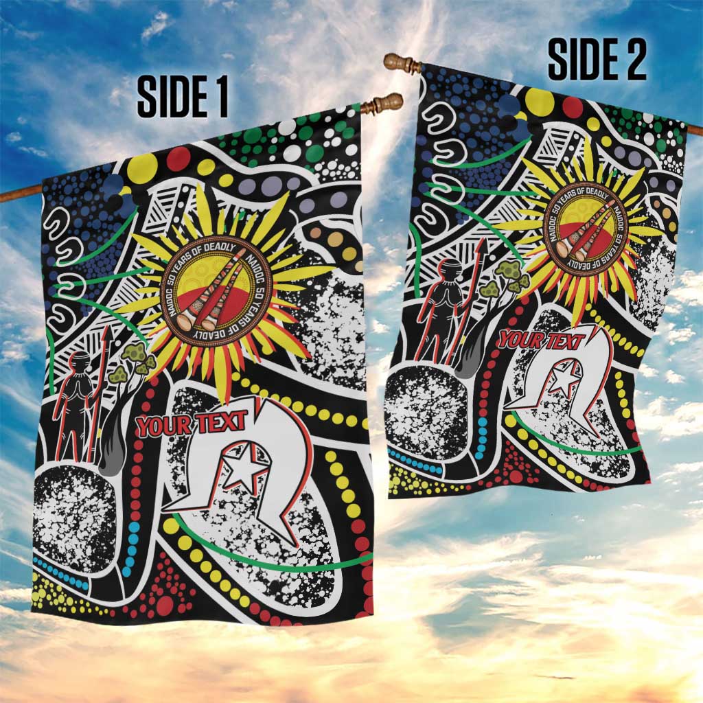 NAIDOC 50 Years of Deadly Personalised Garden Flag Aboriginal Dot Art