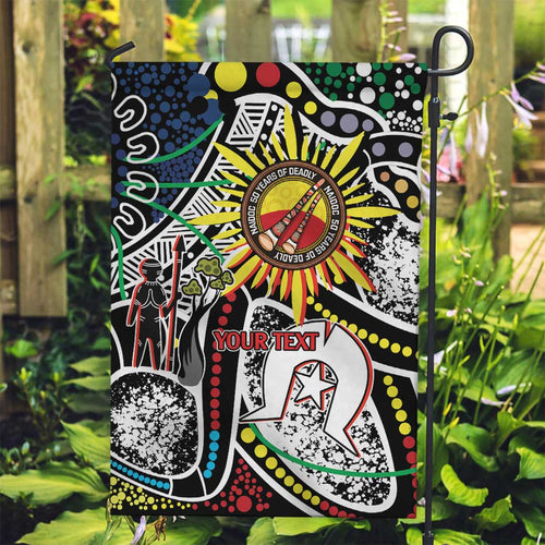 NAIDOC 50 Years of Deadly Personalised Garden Flag Aboriginal Dot Art