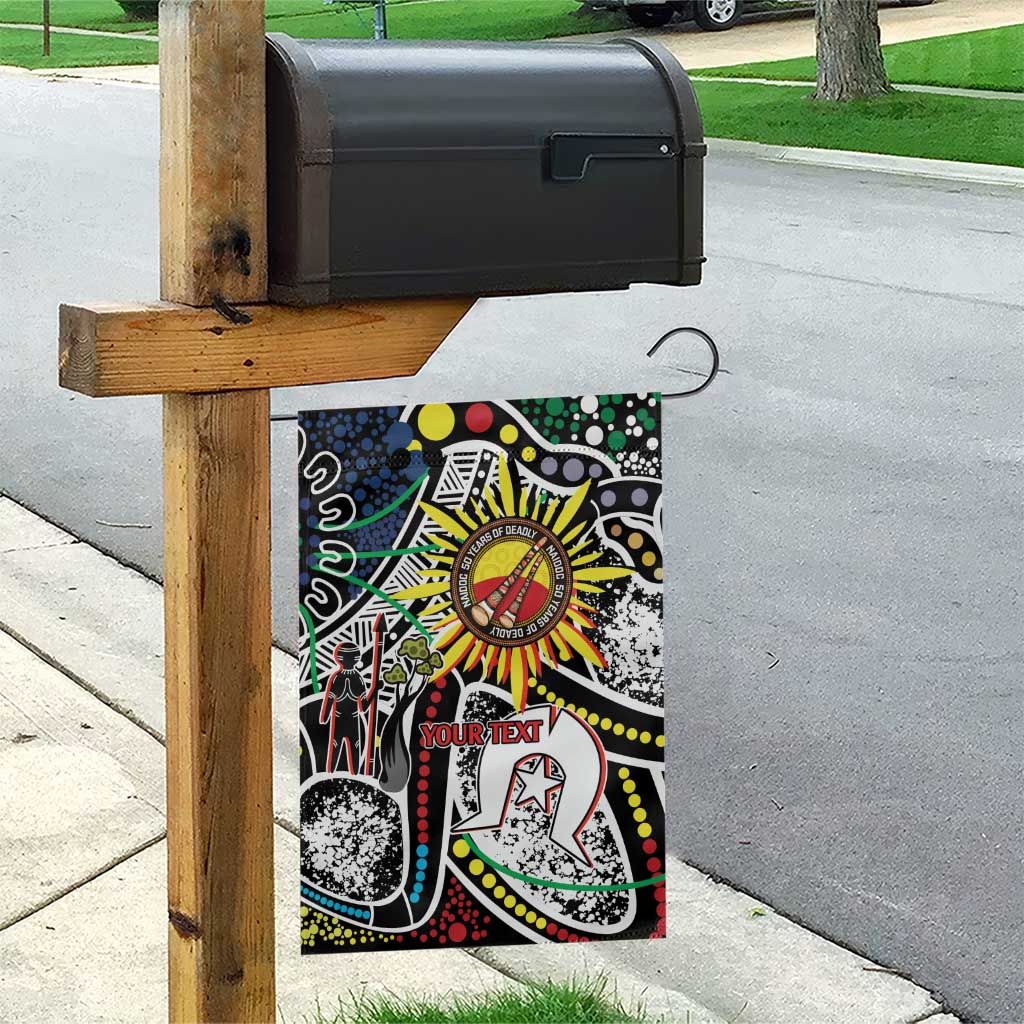 NAIDOC 50 Years of Deadly Personalised Garden Flag Aboriginal Dot Art