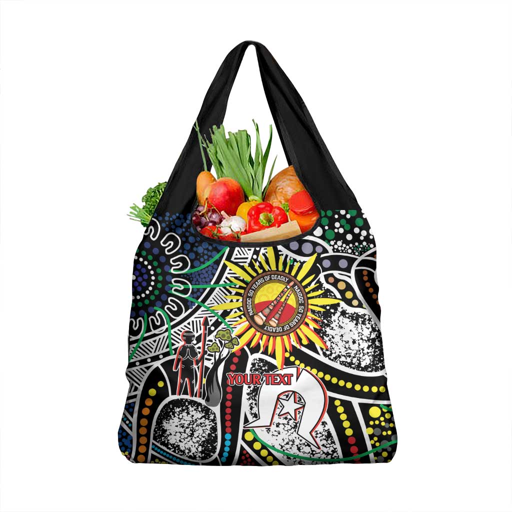 NAIDOC 50 Years of Deadly Personalised Grocery Bag Aboriginal Dot Art