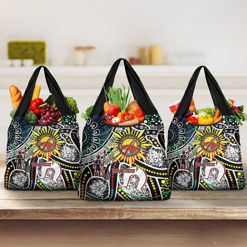 NAIDOC 50 Years of Deadly Personalised Grocery Bag Aboriginal Dot Art