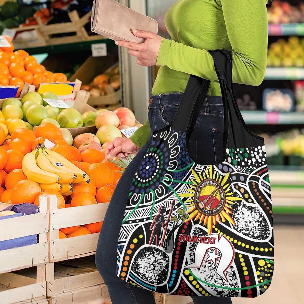 NAIDOC 50 Years of Deadly Personalised Grocery Bag Aboriginal Dot Art
